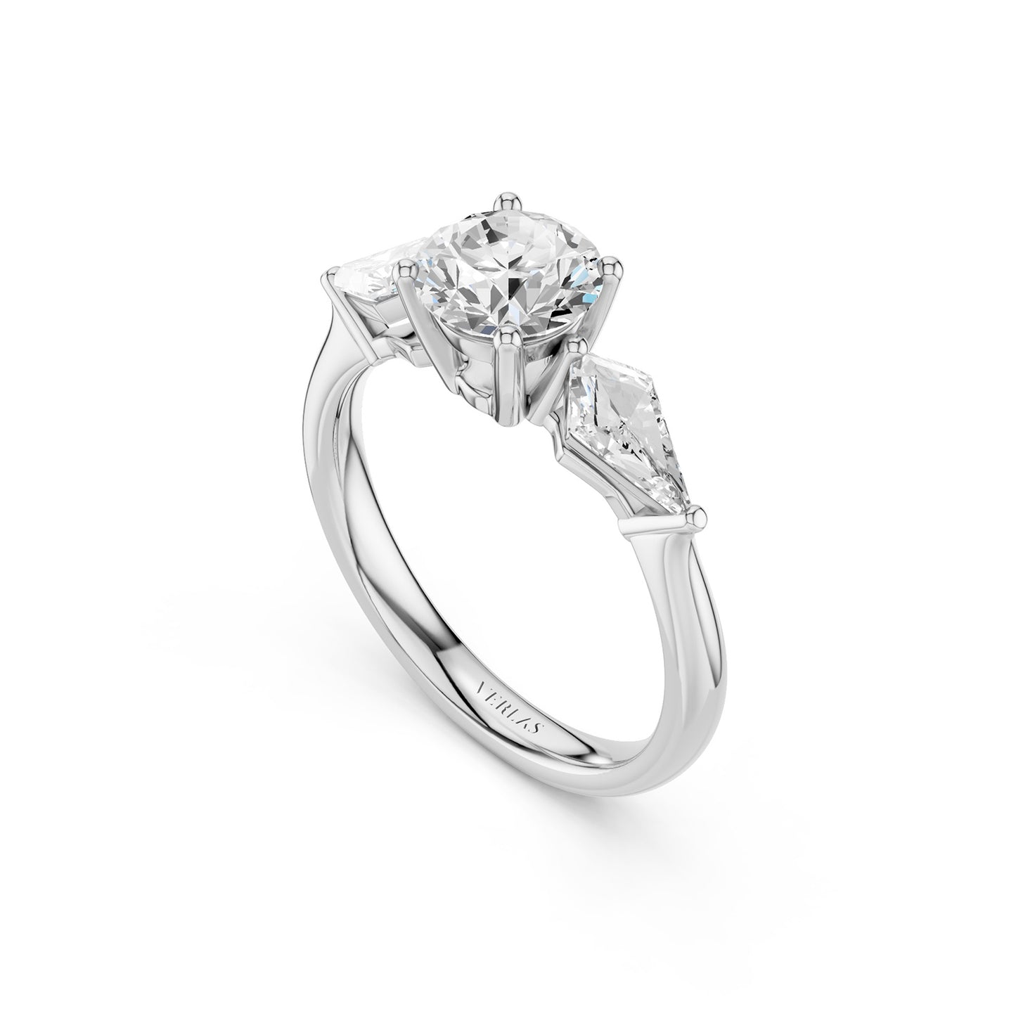 Round - Kite Trinity Diamond Ring