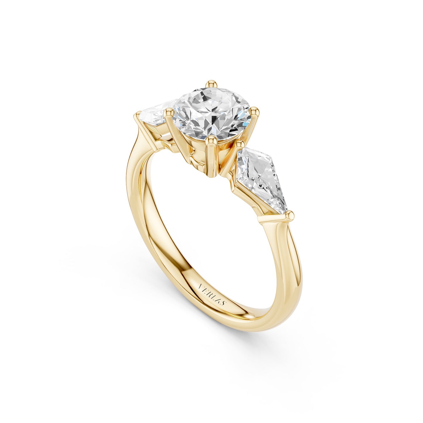 Round - Kite Trinity Diamond Ring