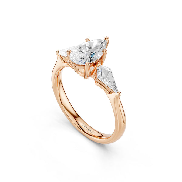 Pear - Kite Trinity Diamond Ring