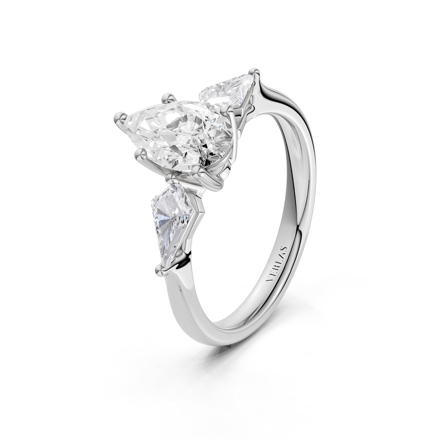 Pear - Kite Trinity Diamond Ring