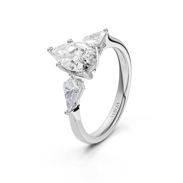 Pear - Kite Trinity Diamond Ring