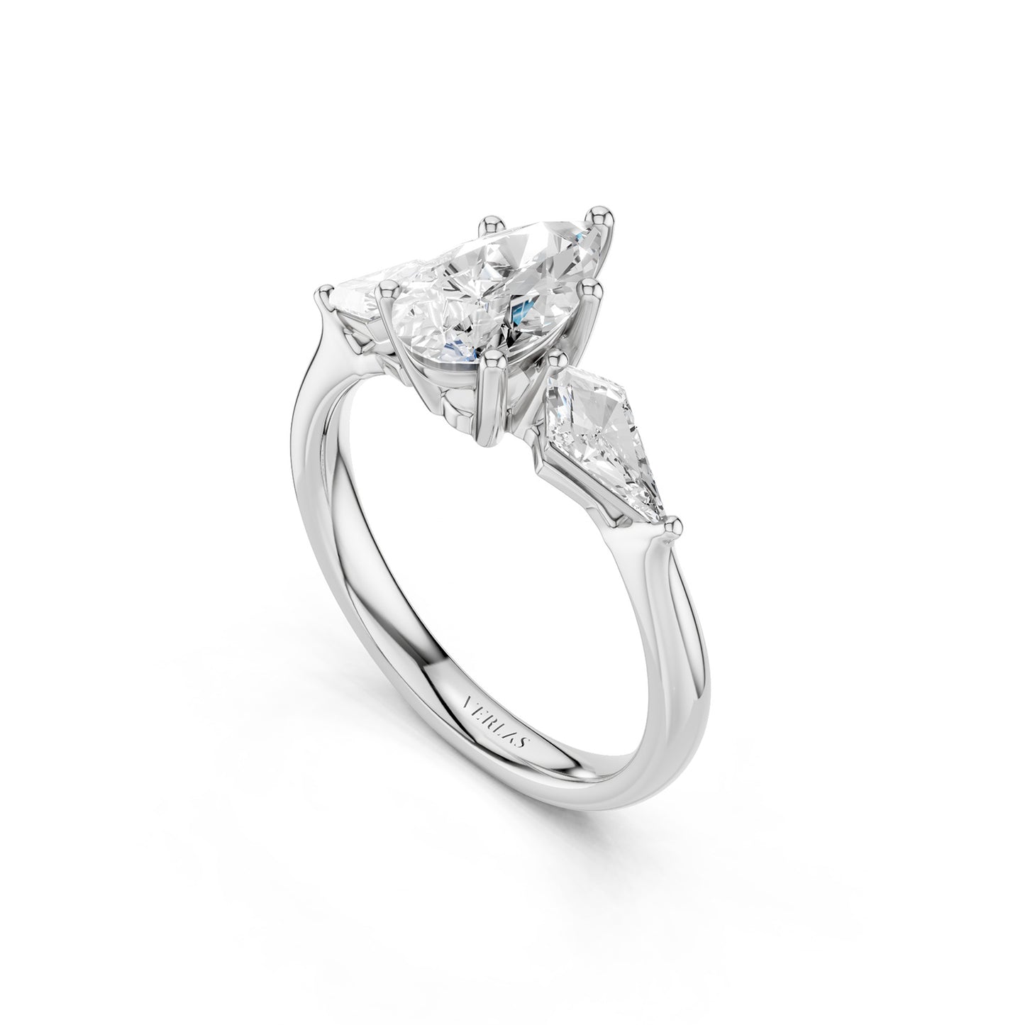 Pear - Kite Trinity Diamond Ring