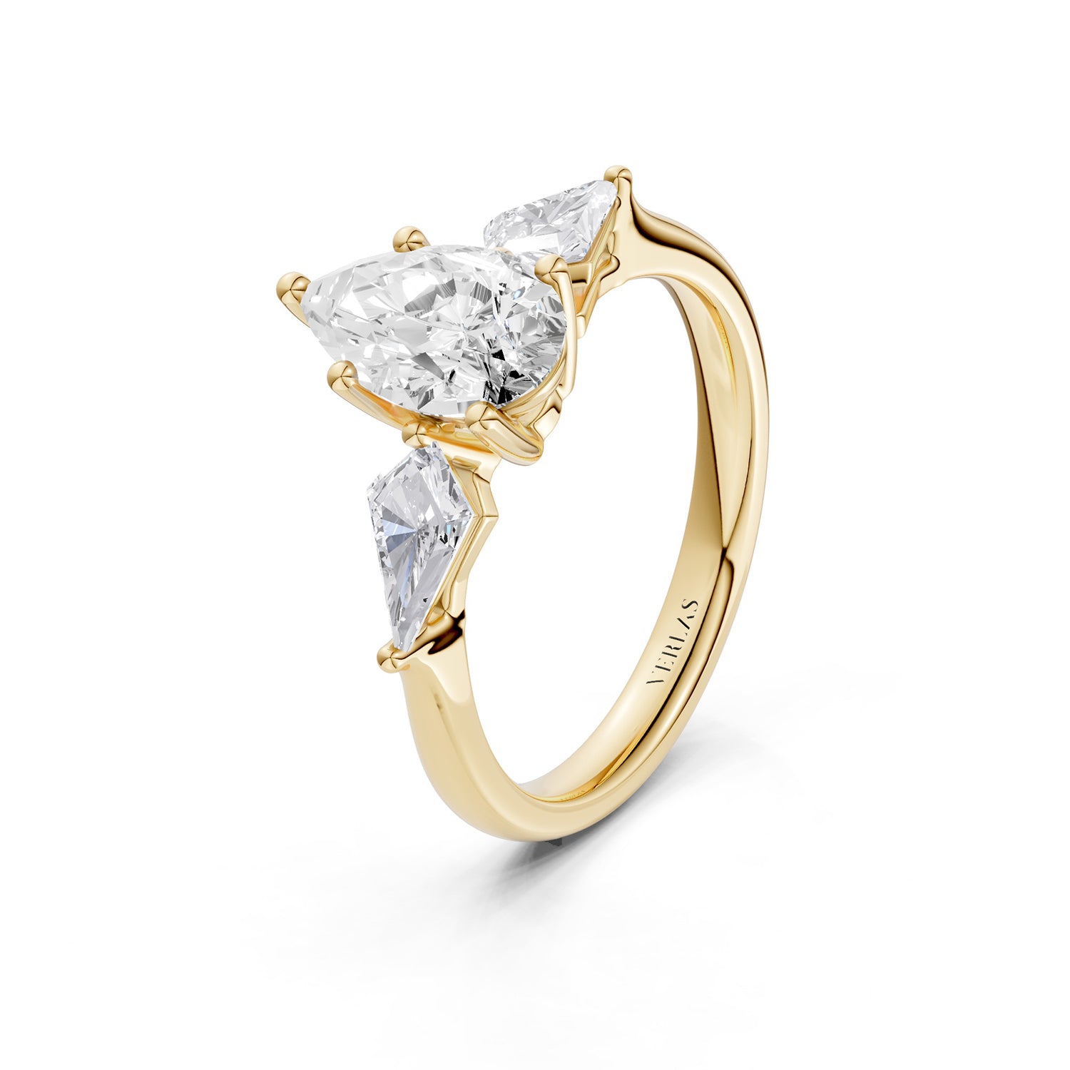 Pear - Kite Trinity Diamond Ring