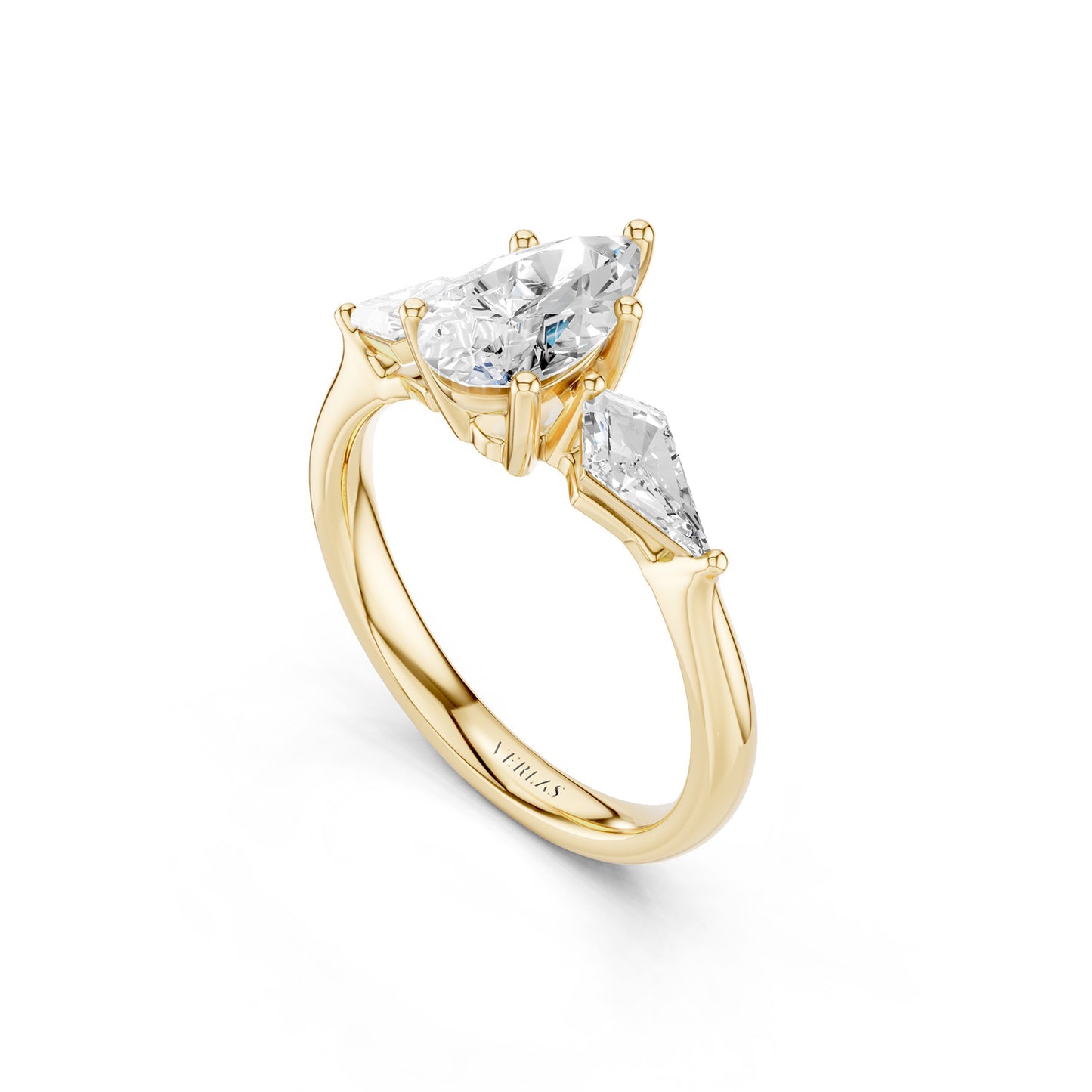 Pear - Kite Trinity Diamond Ring