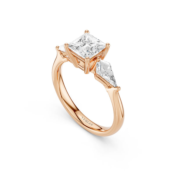 Princess - Kite Trinity Diamond Ring