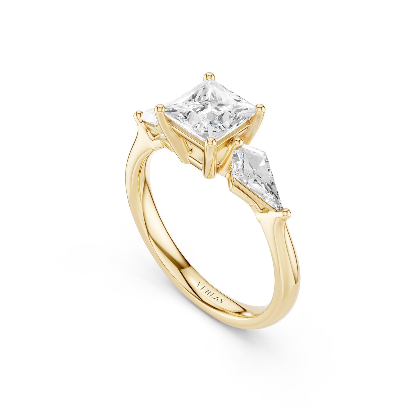 Princess - Kite Trinity Diamond Ring