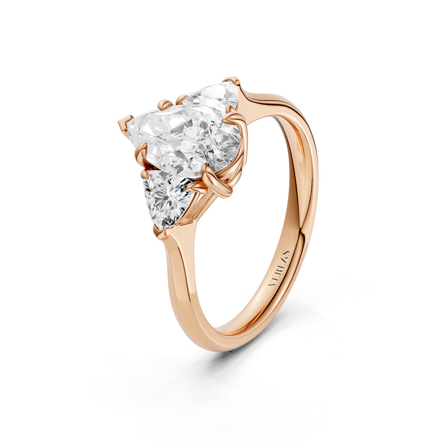 Pear - Trillion Trinity Diamond Ring