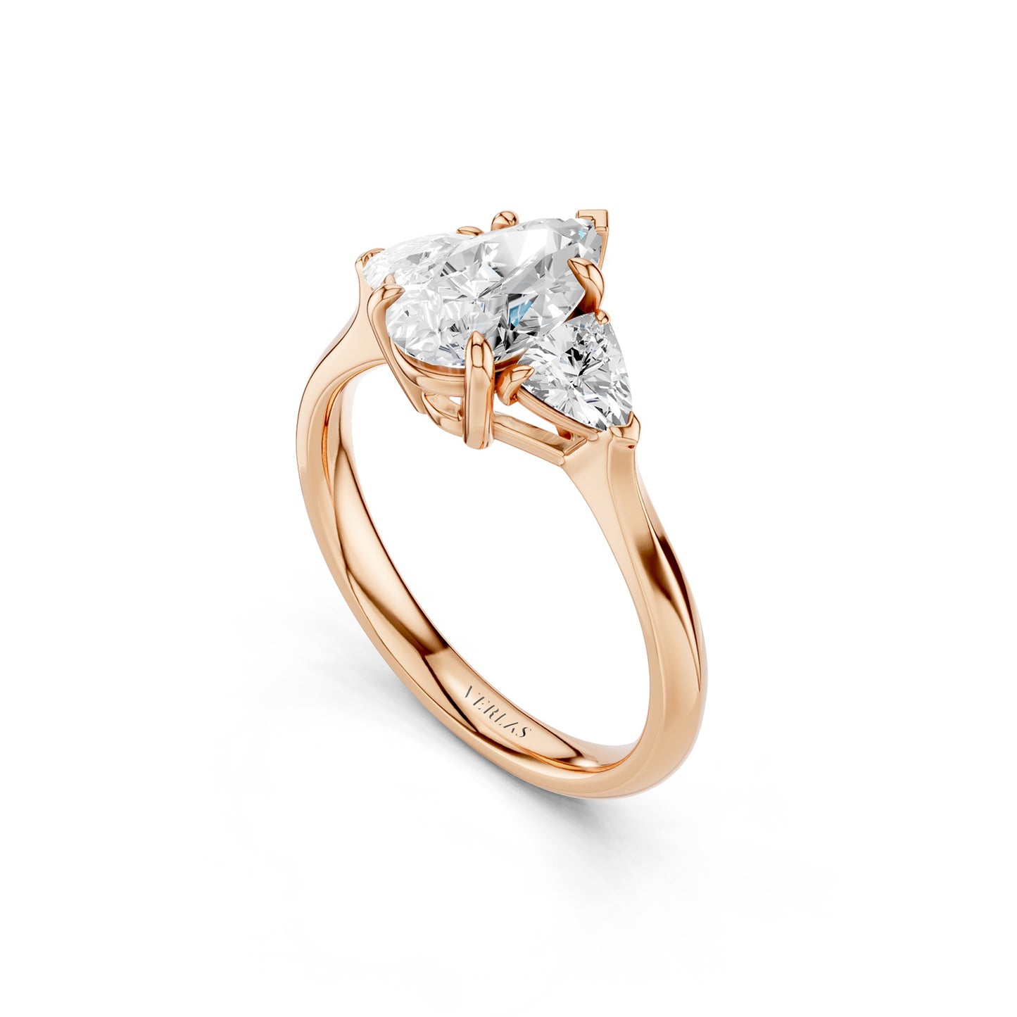 Pear - Trillion Trinity Diamond Ring