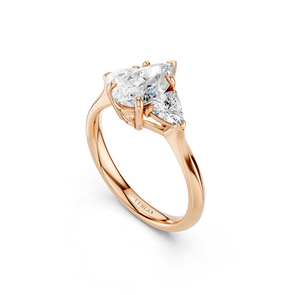 Pear - Trillion Trinity Diamond Ring