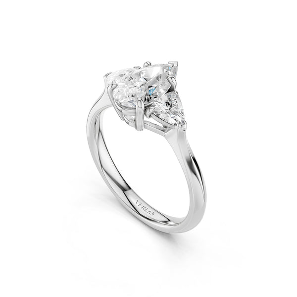 Pear - Trillion Trinity Diamond Ring