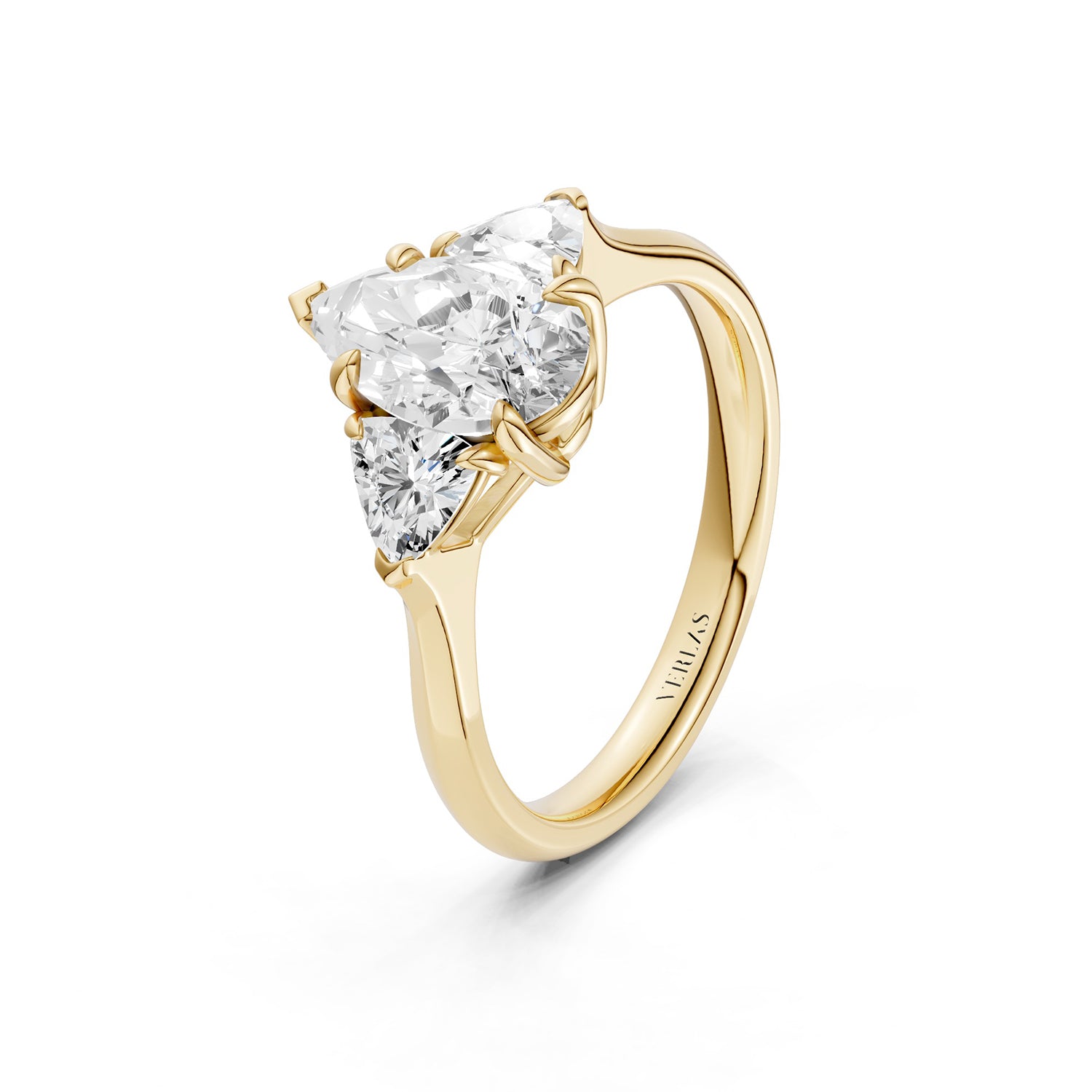 Pear - Trillion Trinity Diamond Ring