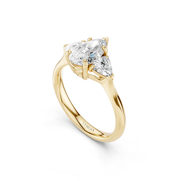 Pear - Trillion Trinity Diamond Ring