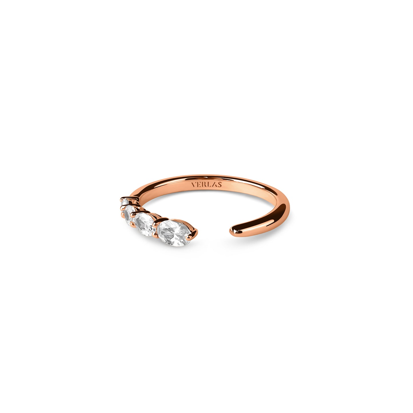 Oval Crescendo Open Ring