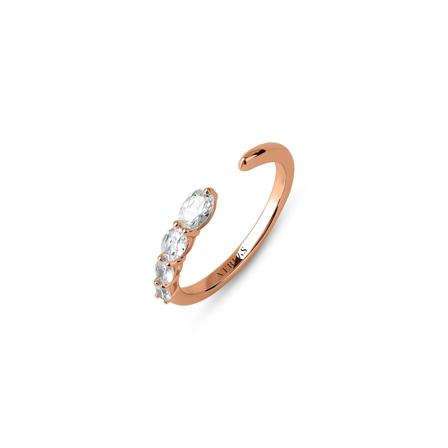 Oval Crescendo Open Ring