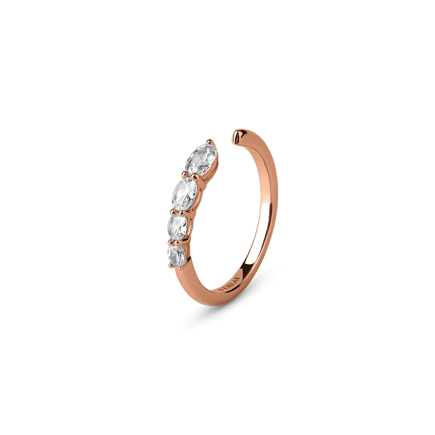 Oval Crescendo Open Ring