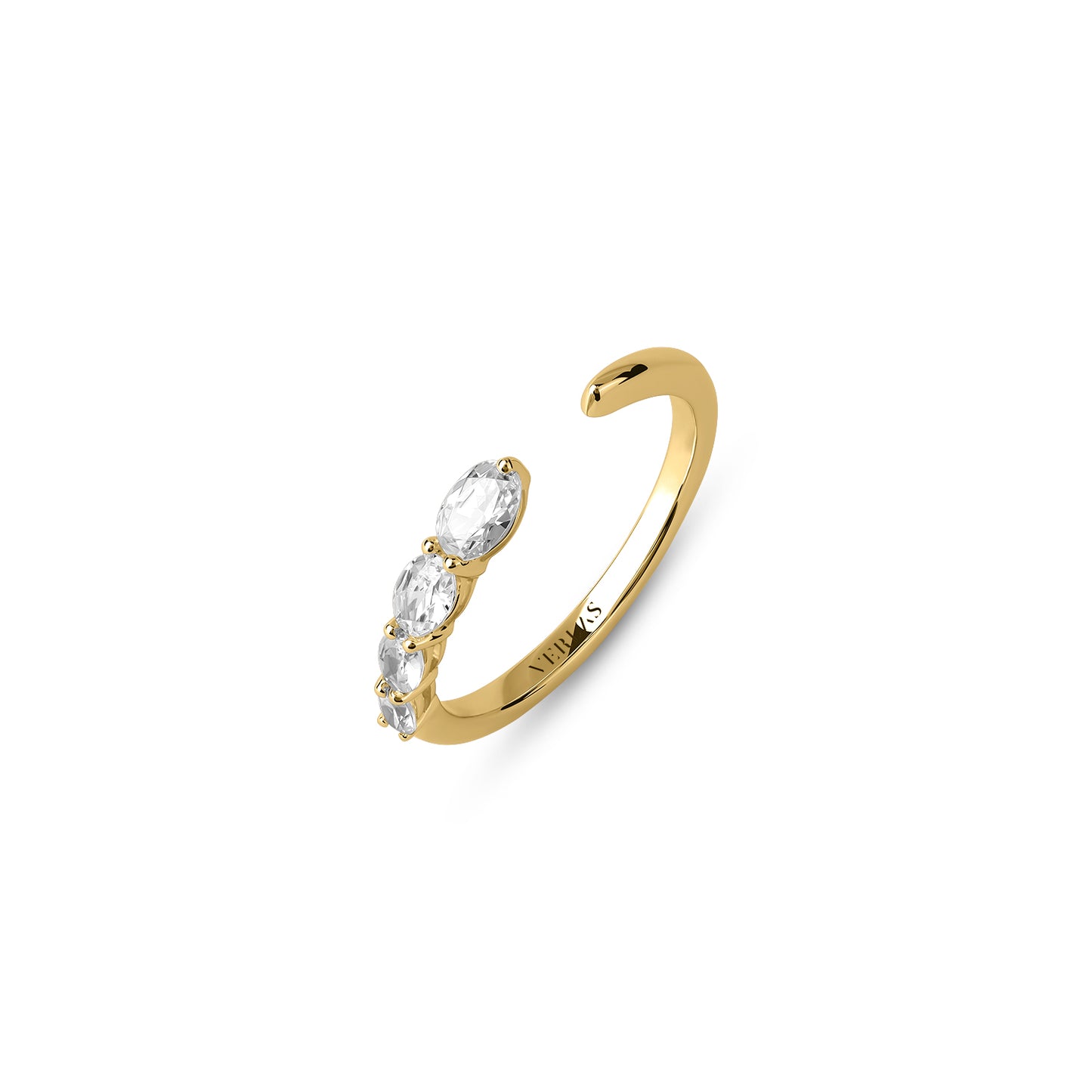 Oval Crescendo Open Ring