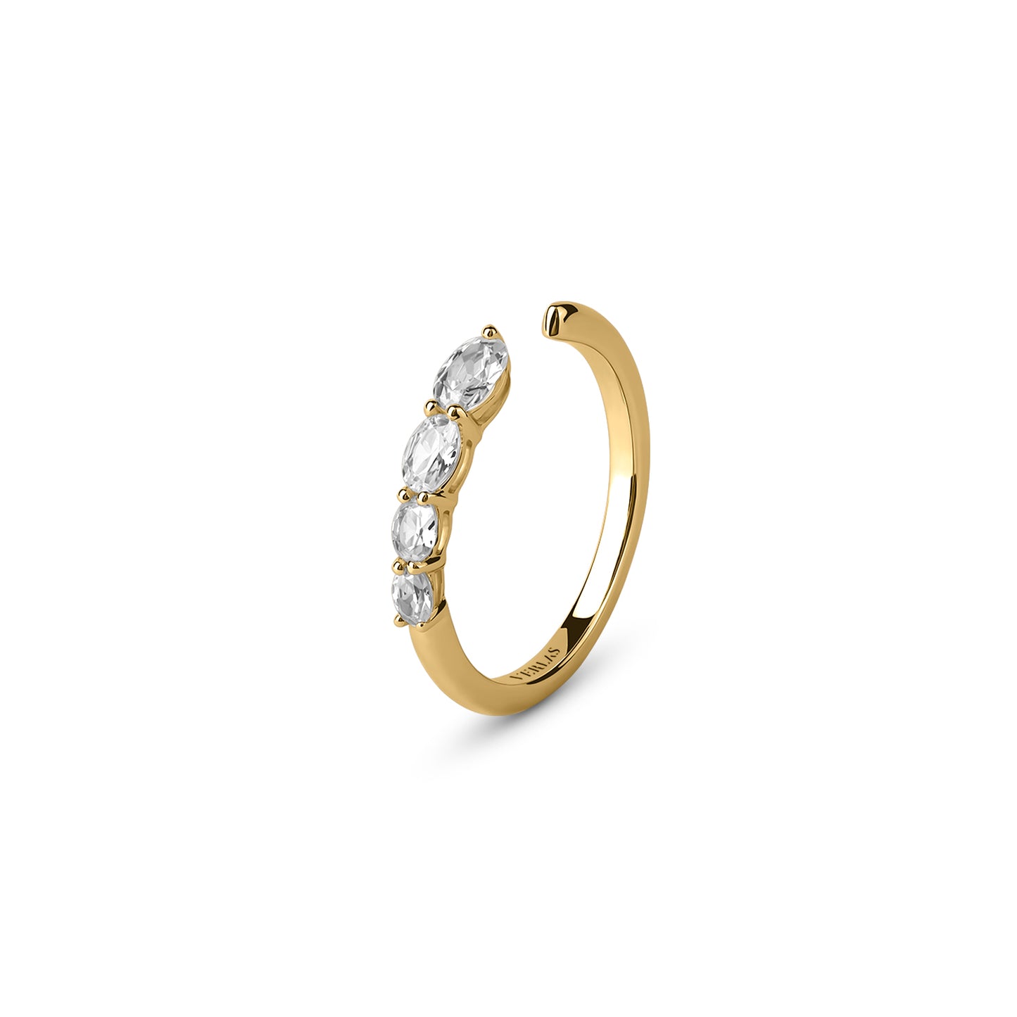 Oval Crescendo Open Ring