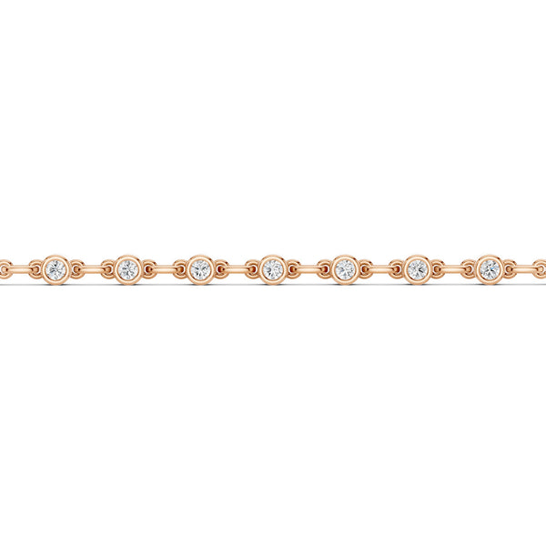 Bezel Set Diamond Tennis Bracelet
