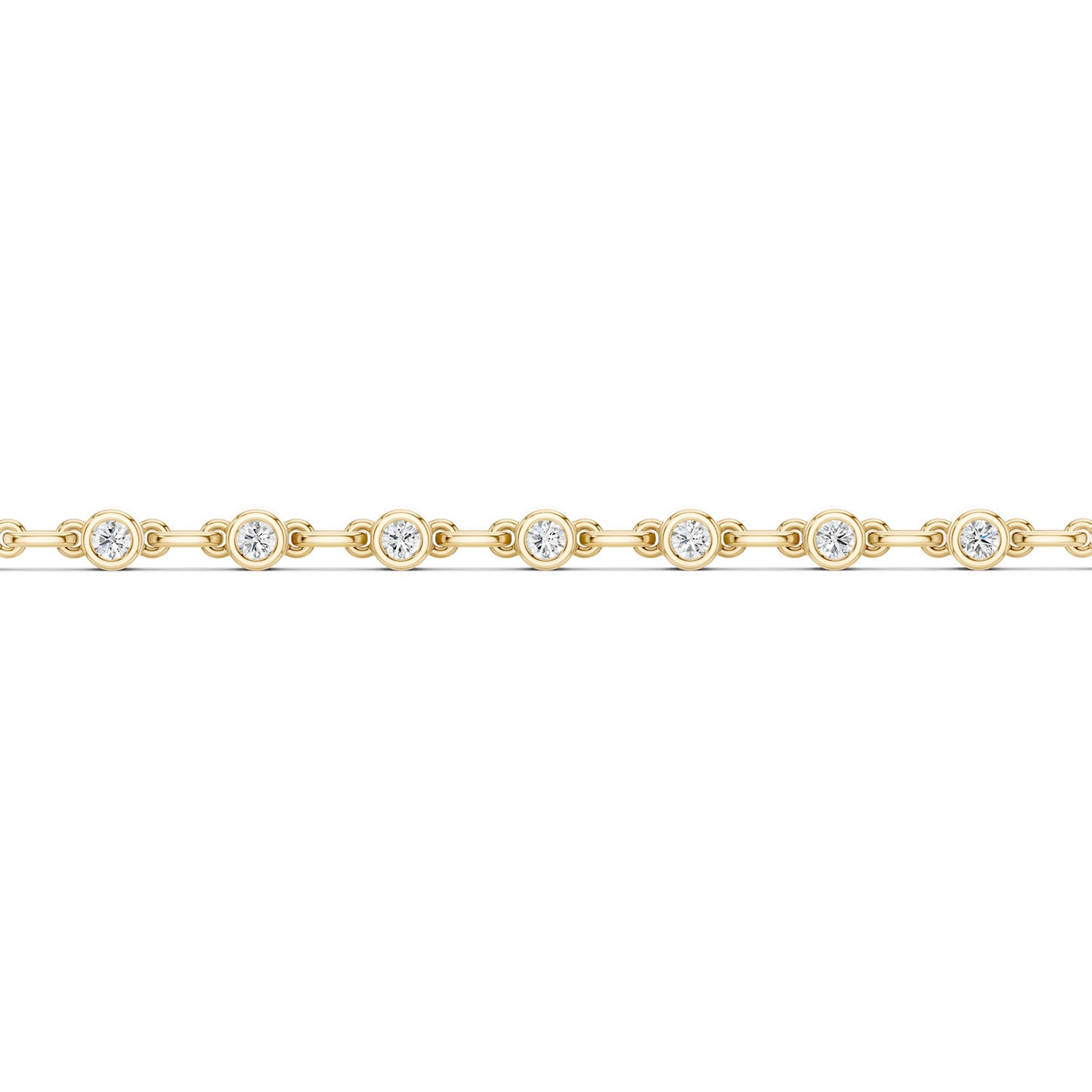 Bezel Set Diamond Tennis Bracelet