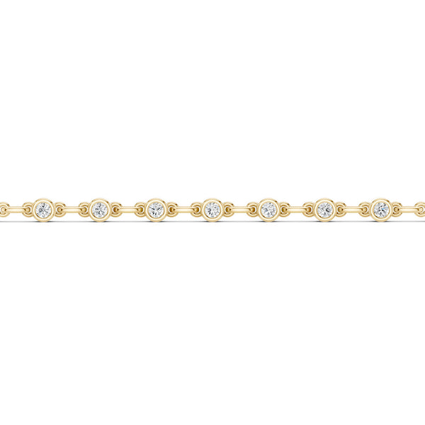 Bezel Set Diamond Tennis Bracelet
