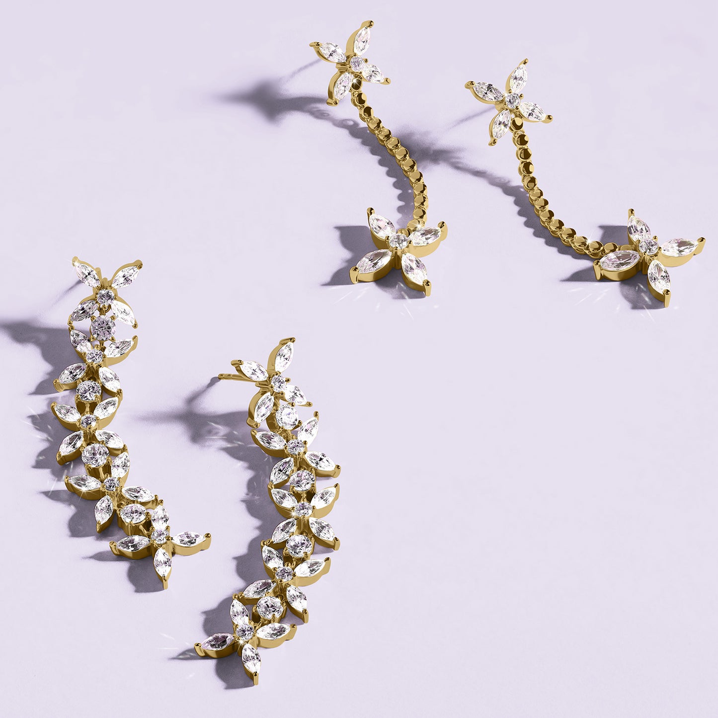 Alyssa Marquise Drop Dangler Earrings