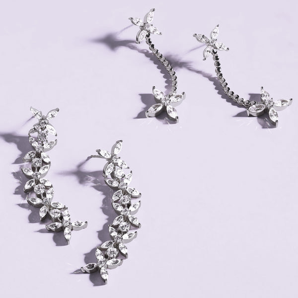 Alyssa Marquise Cascading Dangler Earrings