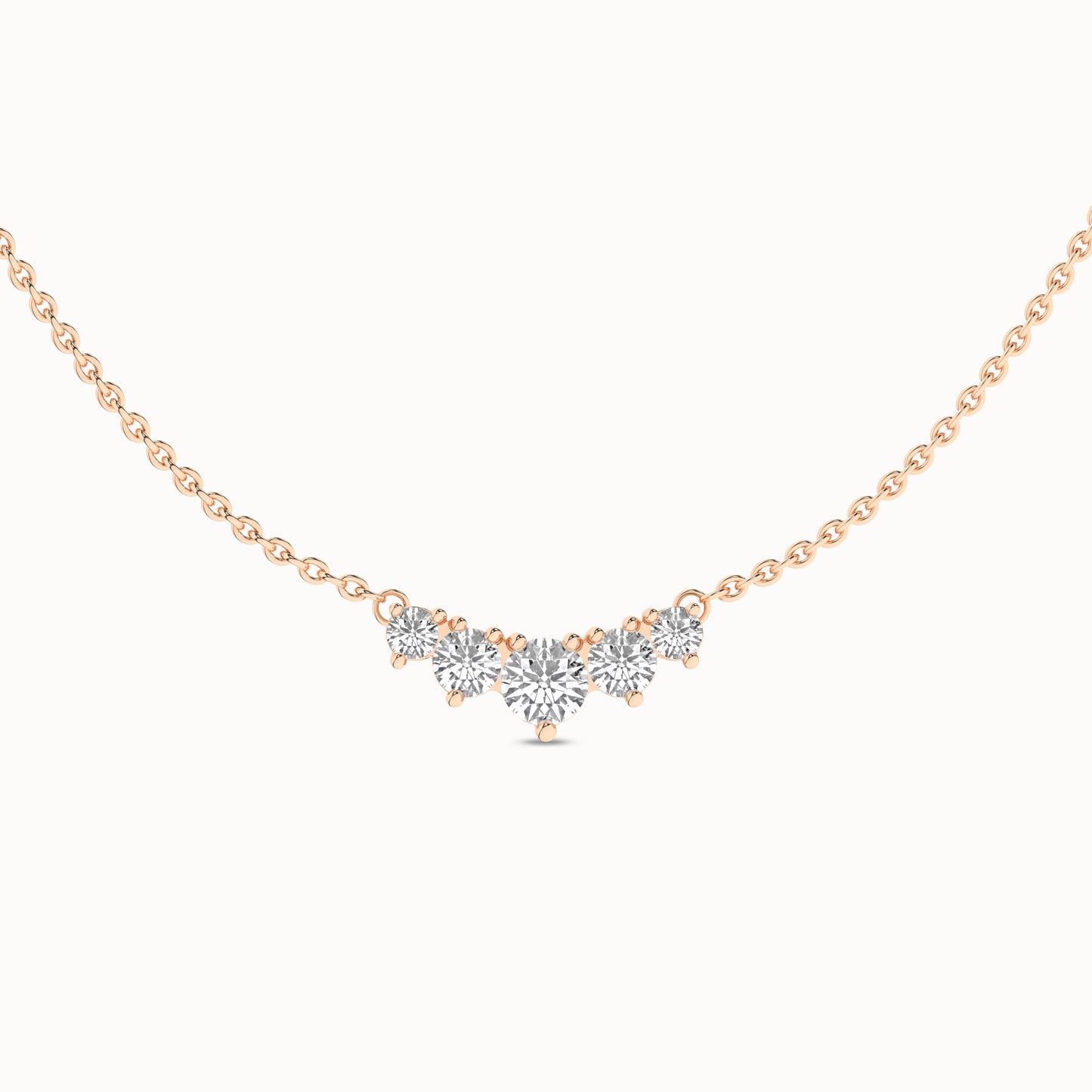 5-Stone Diamond Necklace