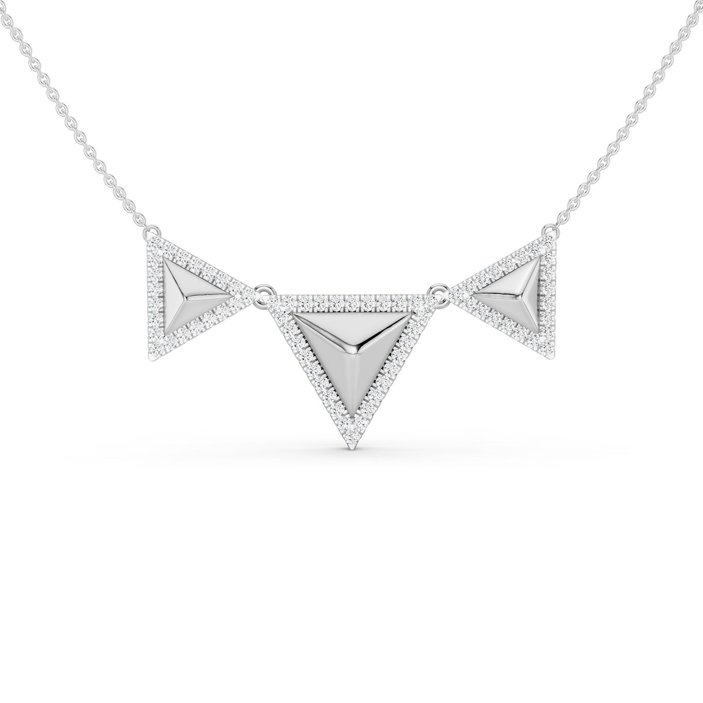 Pyramid Trois Pendant Necklace