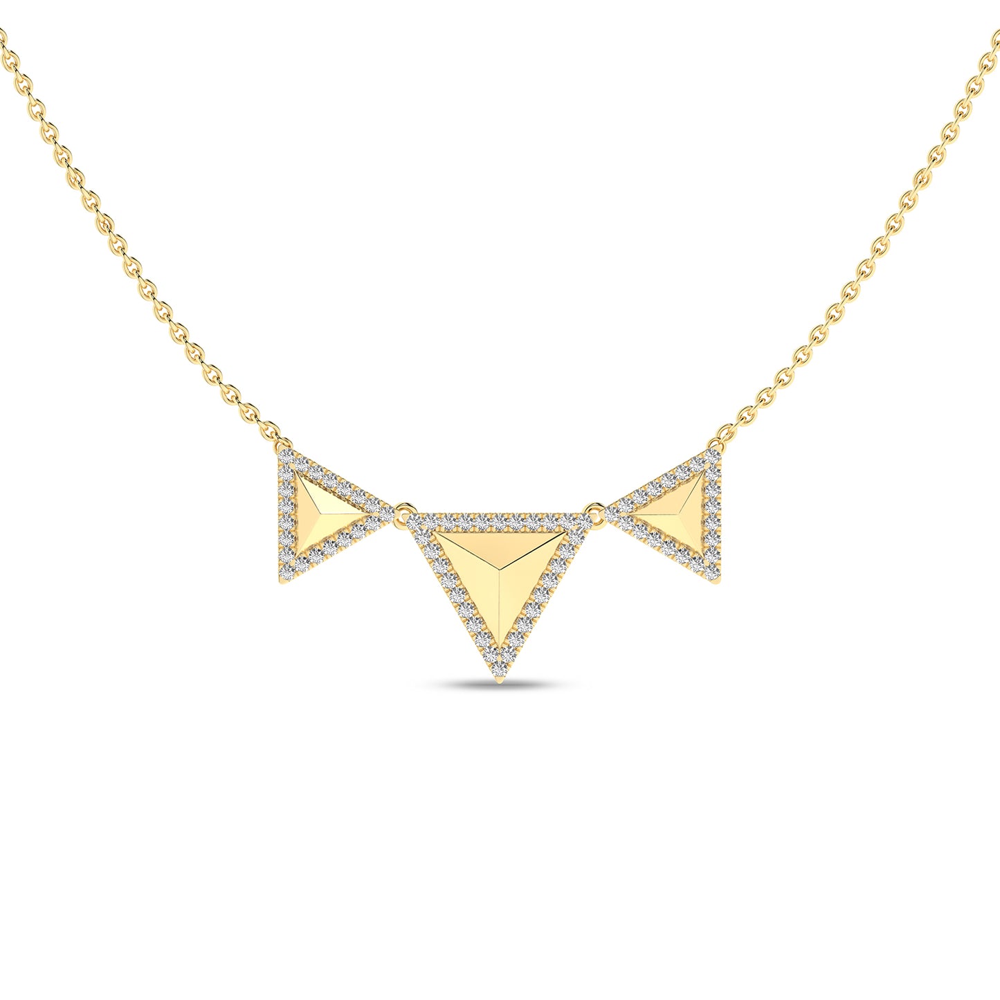 Pyramid Trois Pendant Necklace