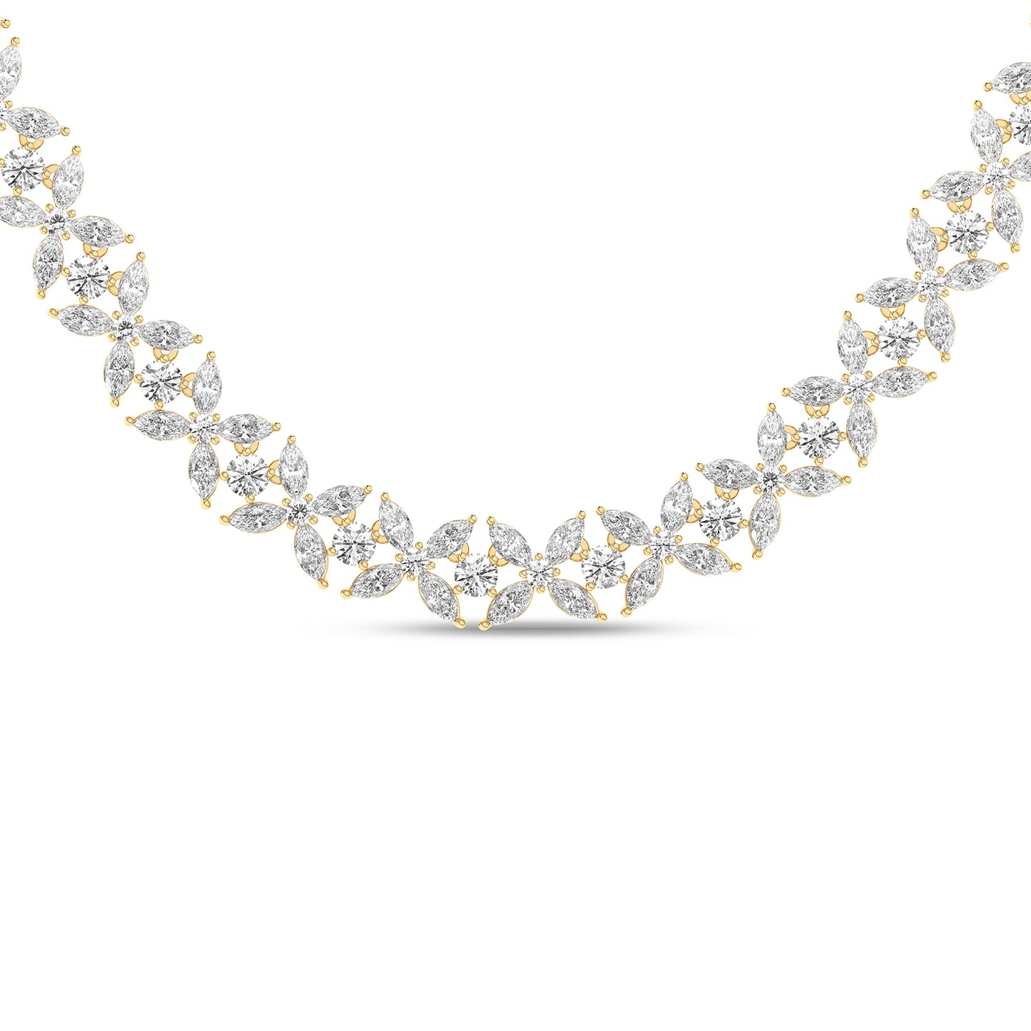 Alyssa Marquise Radiant Tennis Necklace