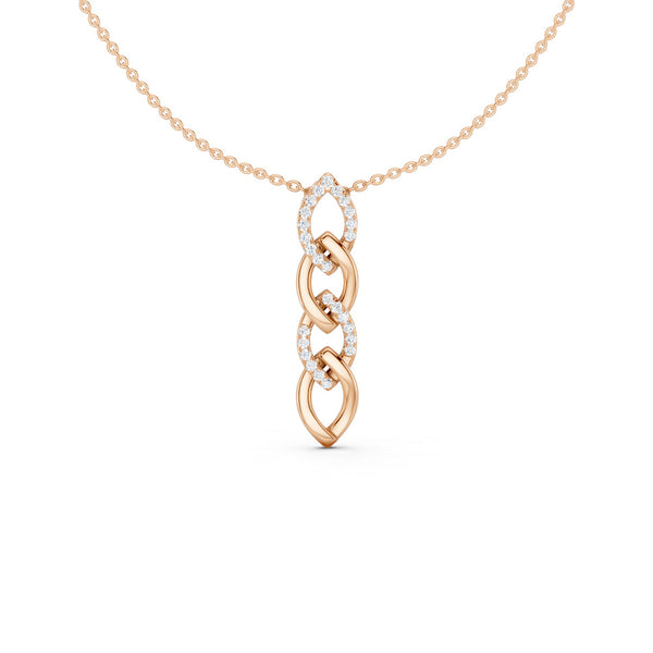 Alternating Cascading Diamond Waterfall Necklace