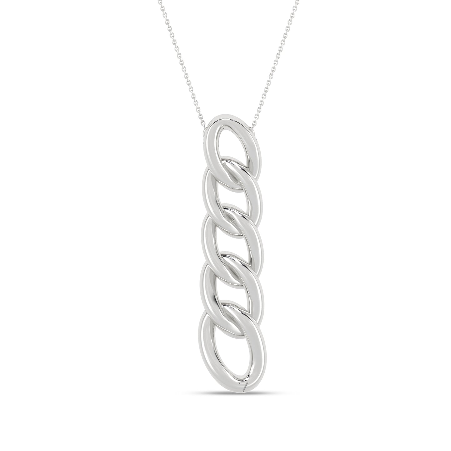 Alternating Diamond Cuban Link Necklace