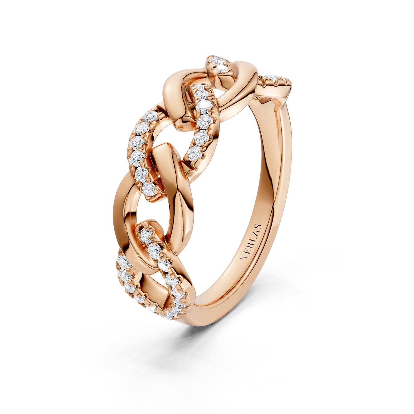 Cascading Diamond Link Band