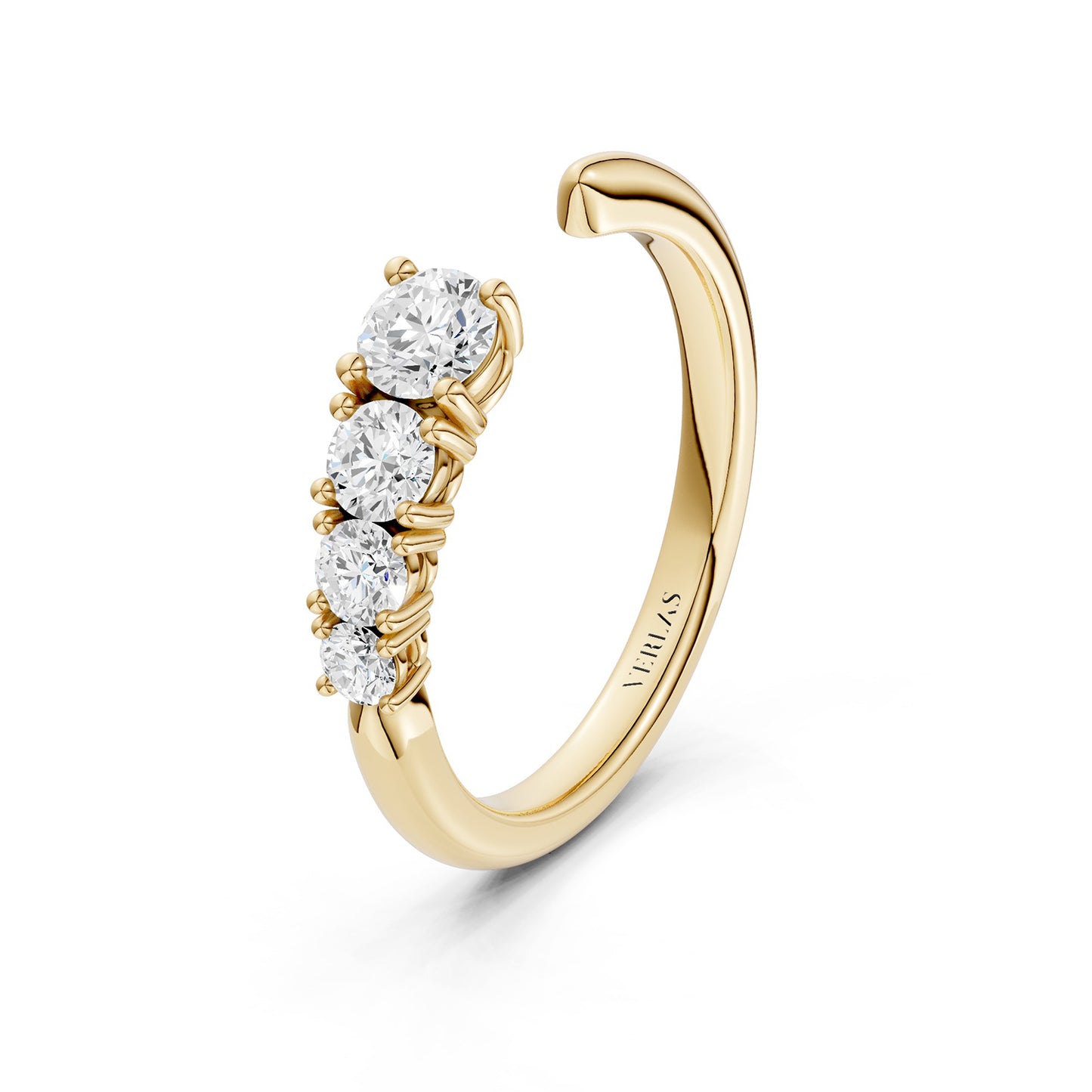 Round Crescendo Open Ring