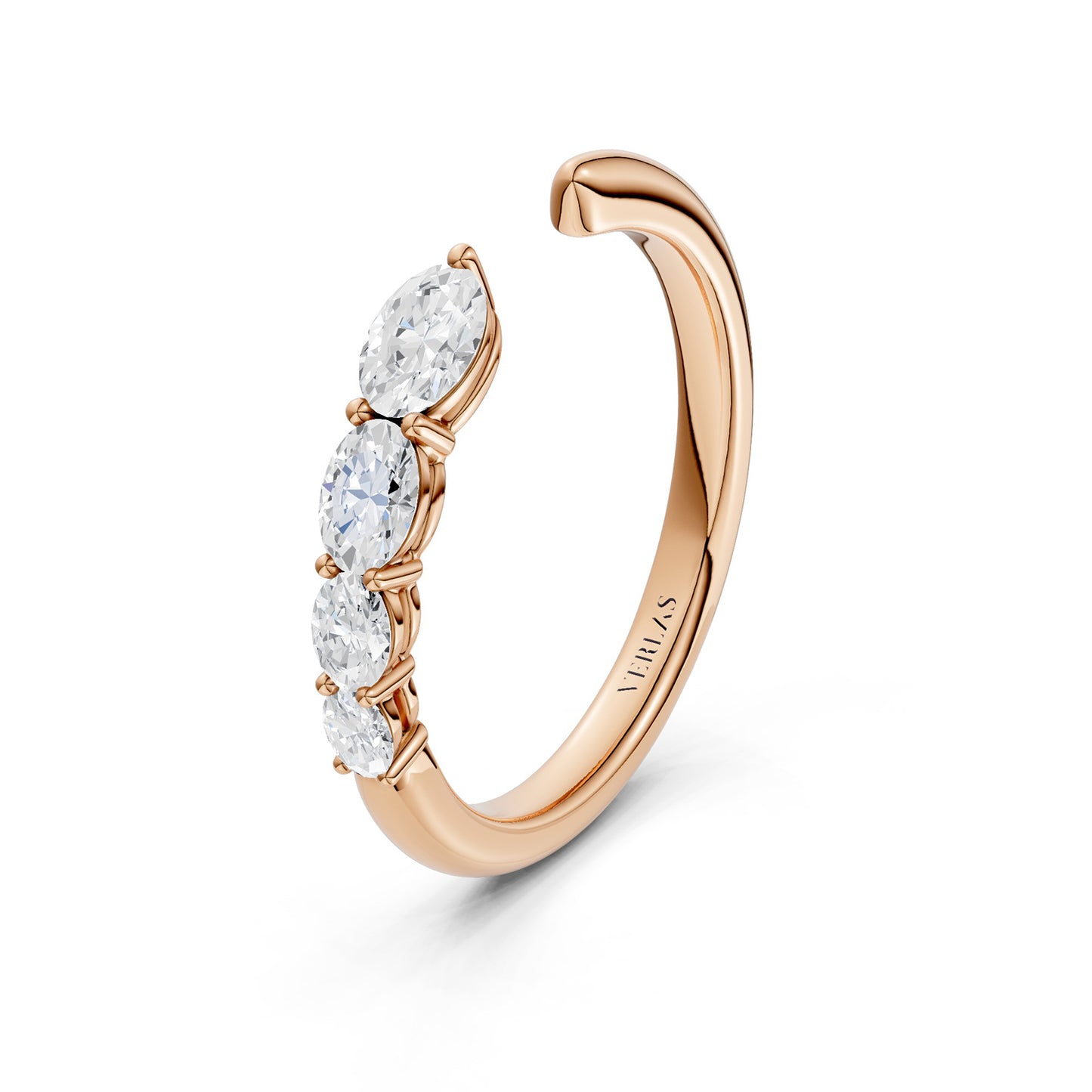 Oval Crescendo Open Ring