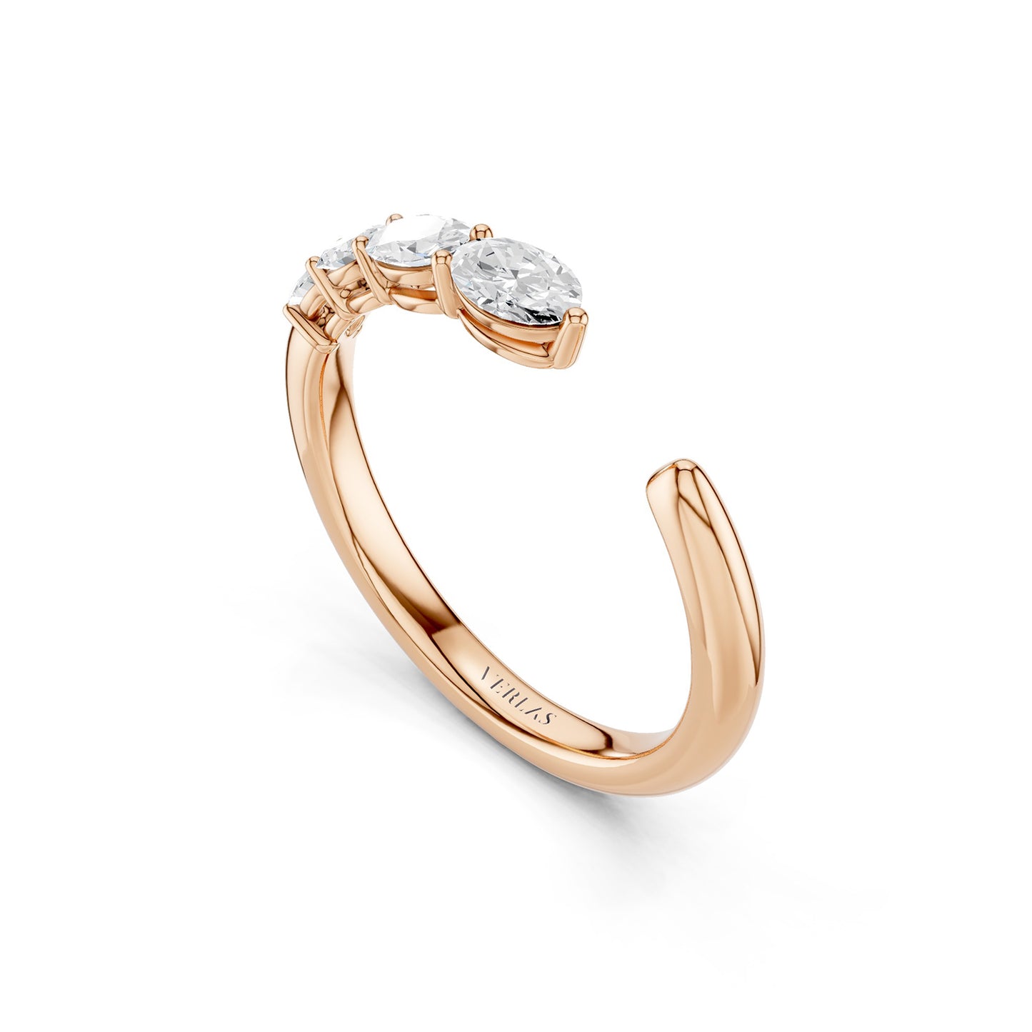 Oval Crescendo Open Ring