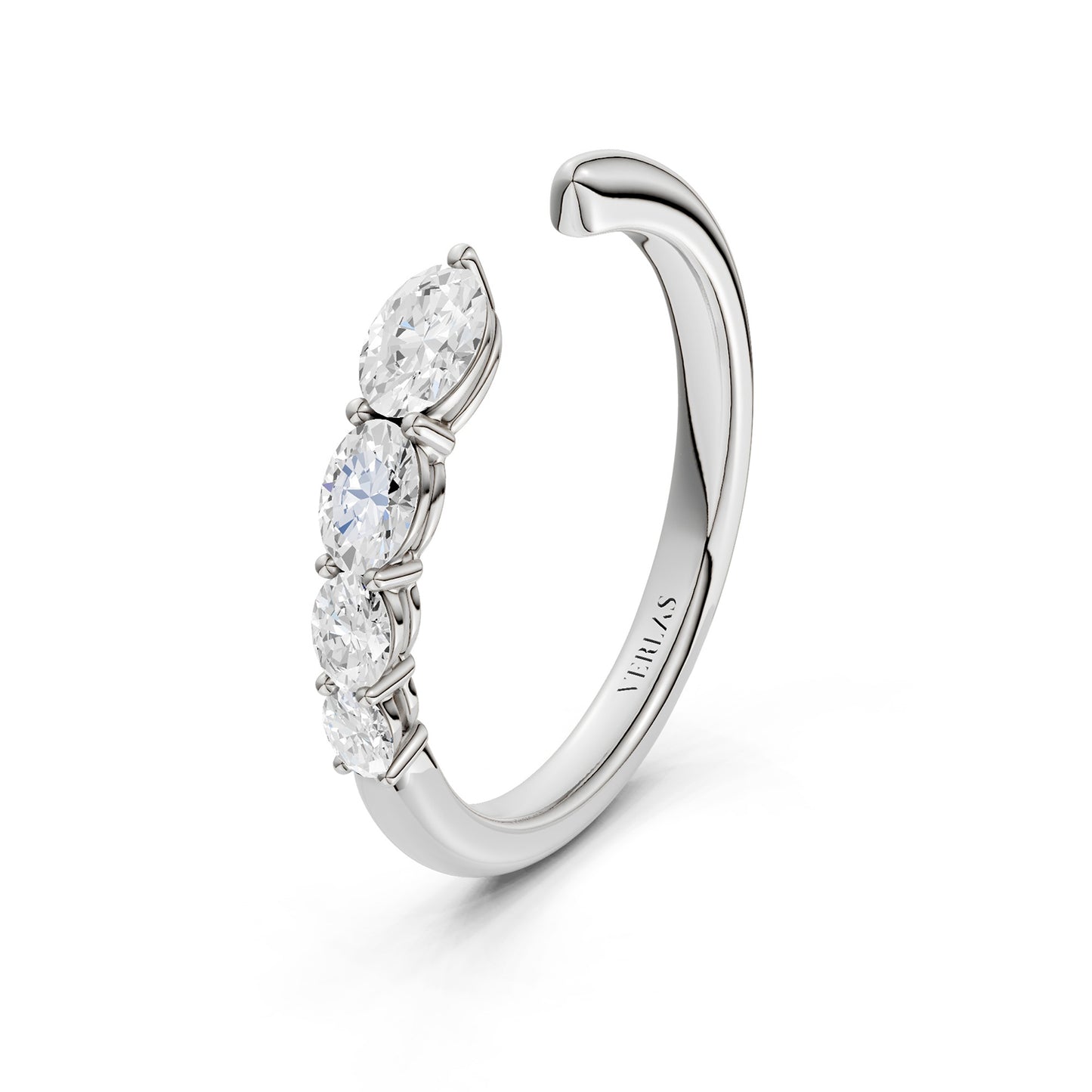 Oval Crescendo Open Ring