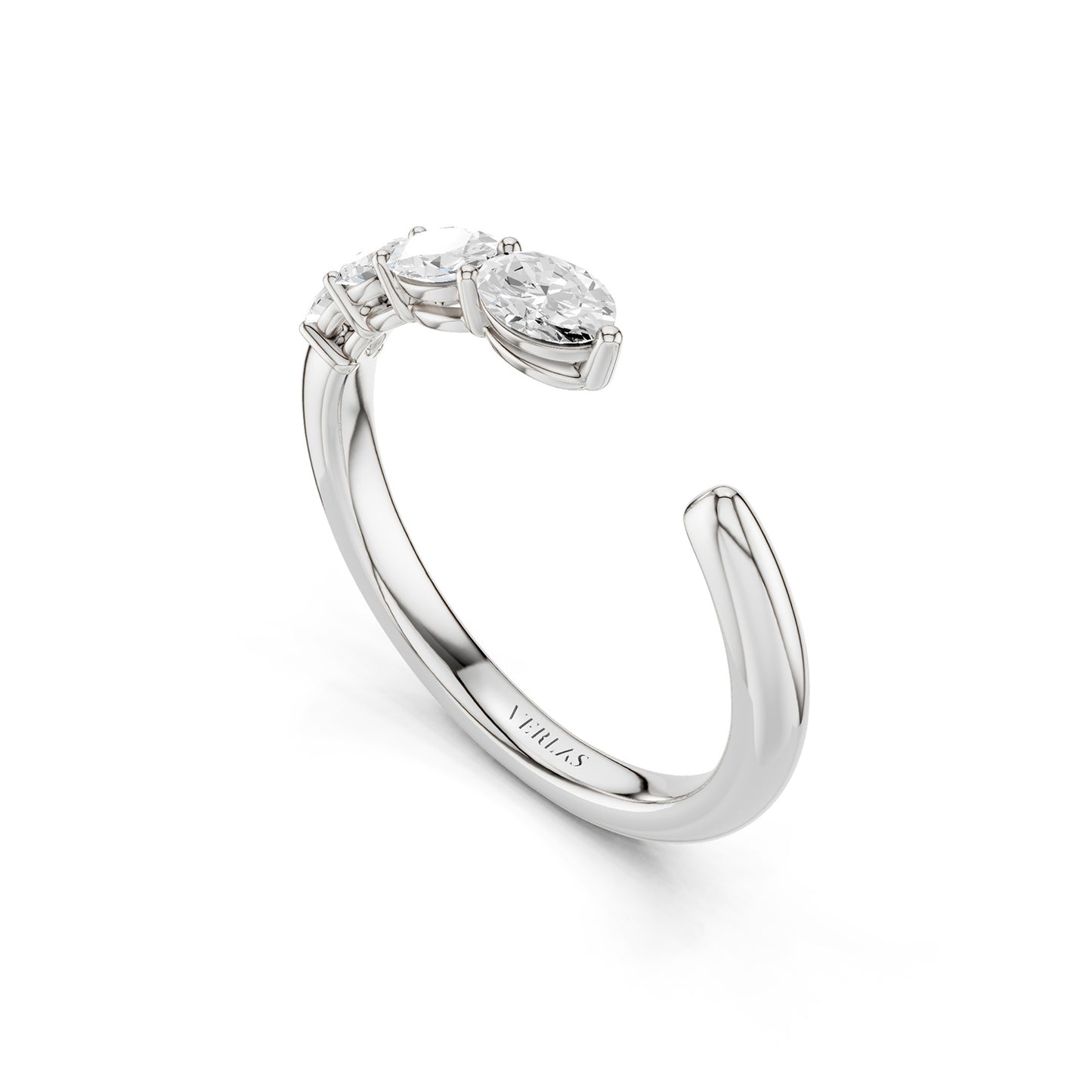 Oval Crescendo Open Ring