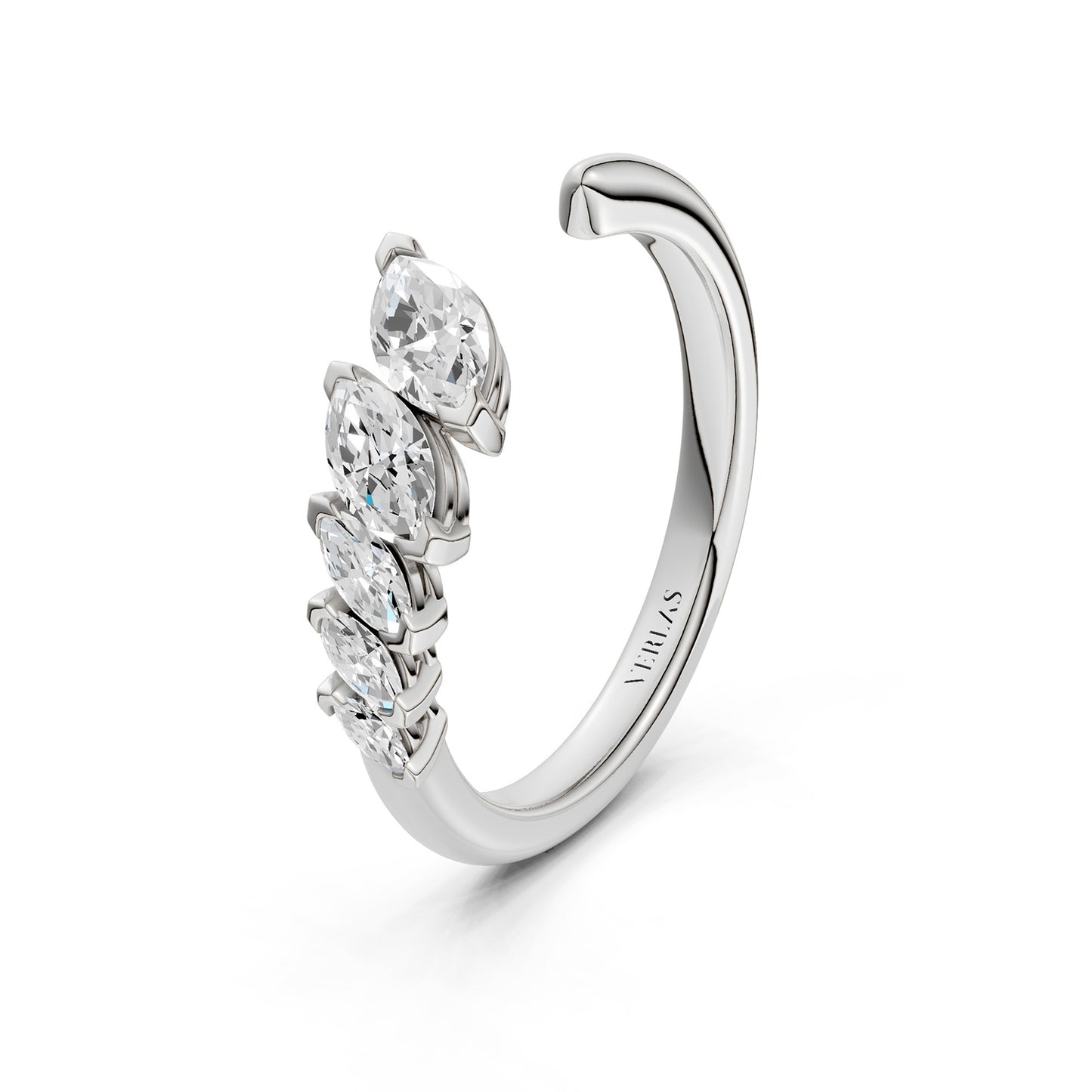 Marquise Crescendo Open Ring