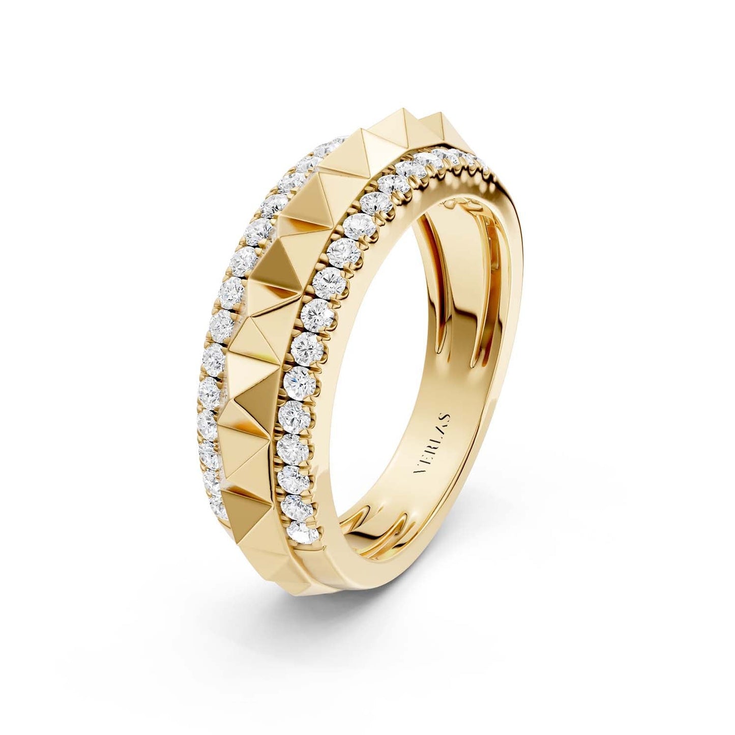 Pyramid Spiked Diamond Band