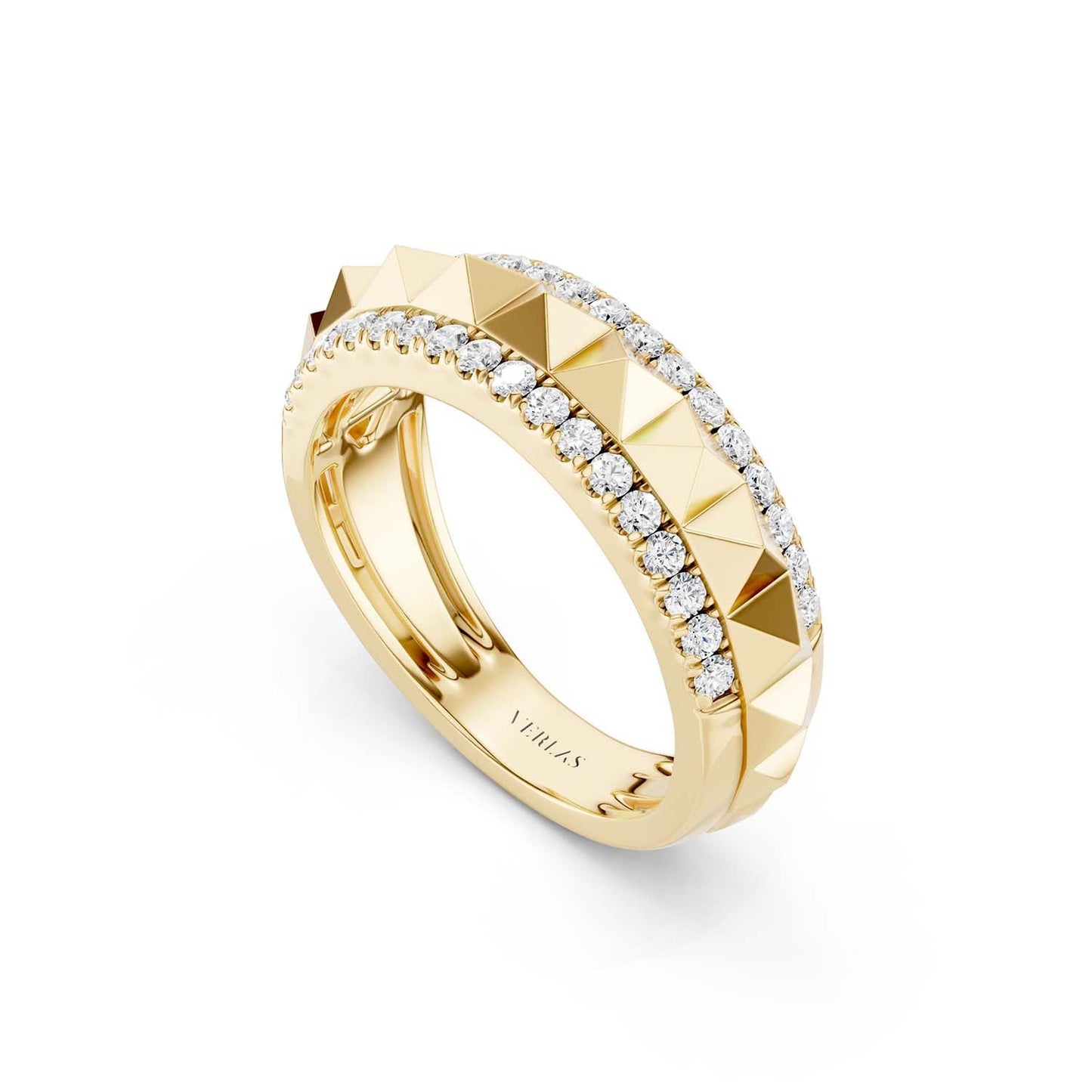 Pyramid Spiked Diamond Band