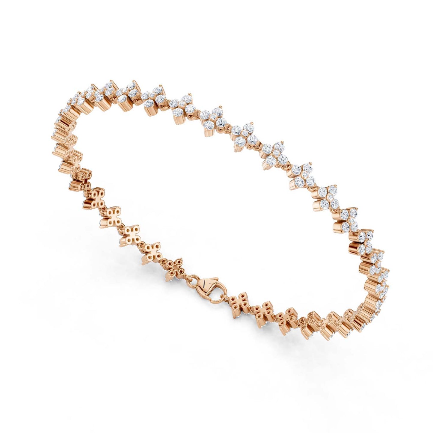 Alyssa Blossom Tennis Bracelet (Natural)