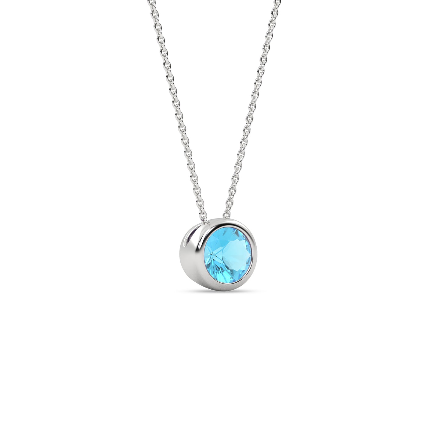 Gemstone Encompassing Round Necklace