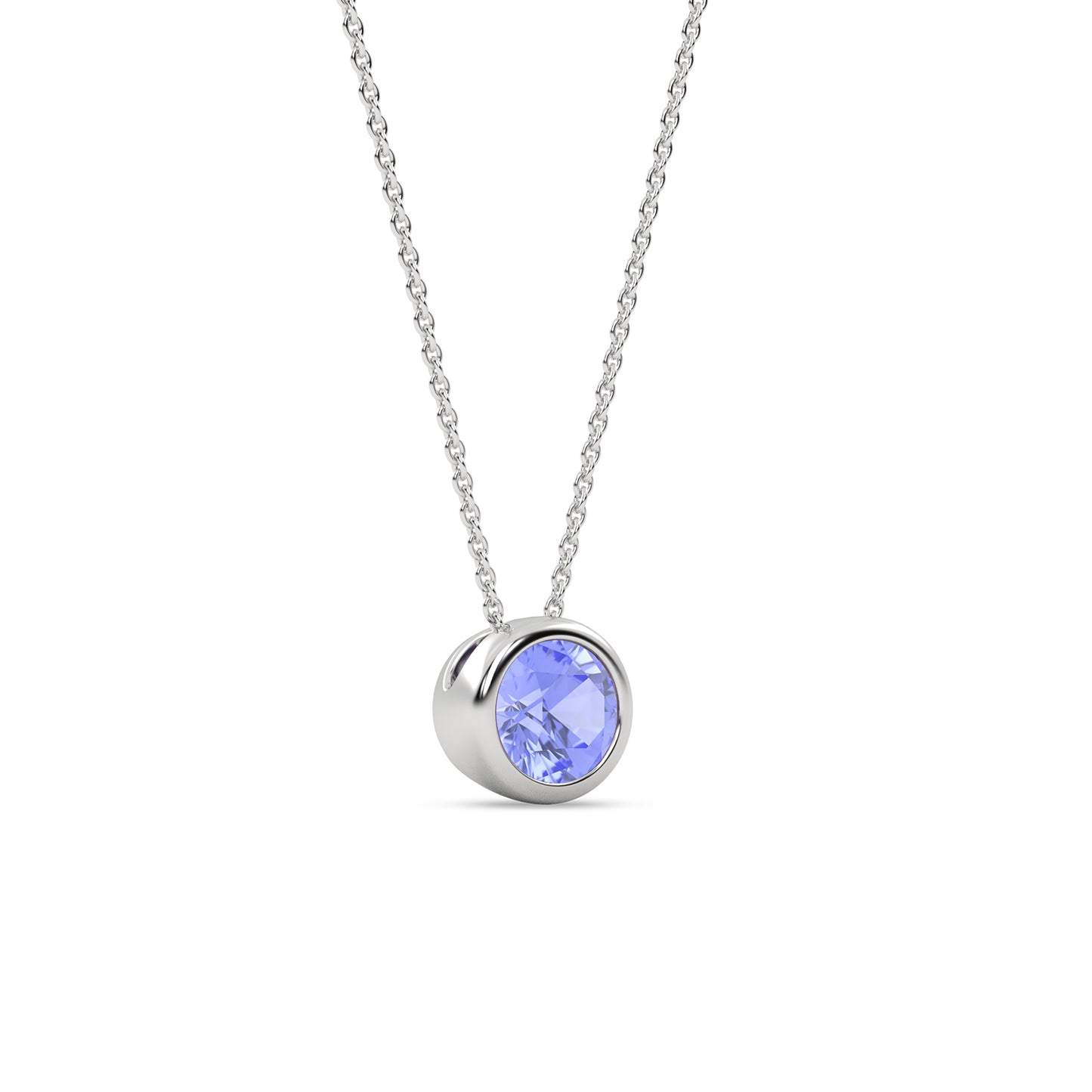 Gemstone Encompassing Round Necklace