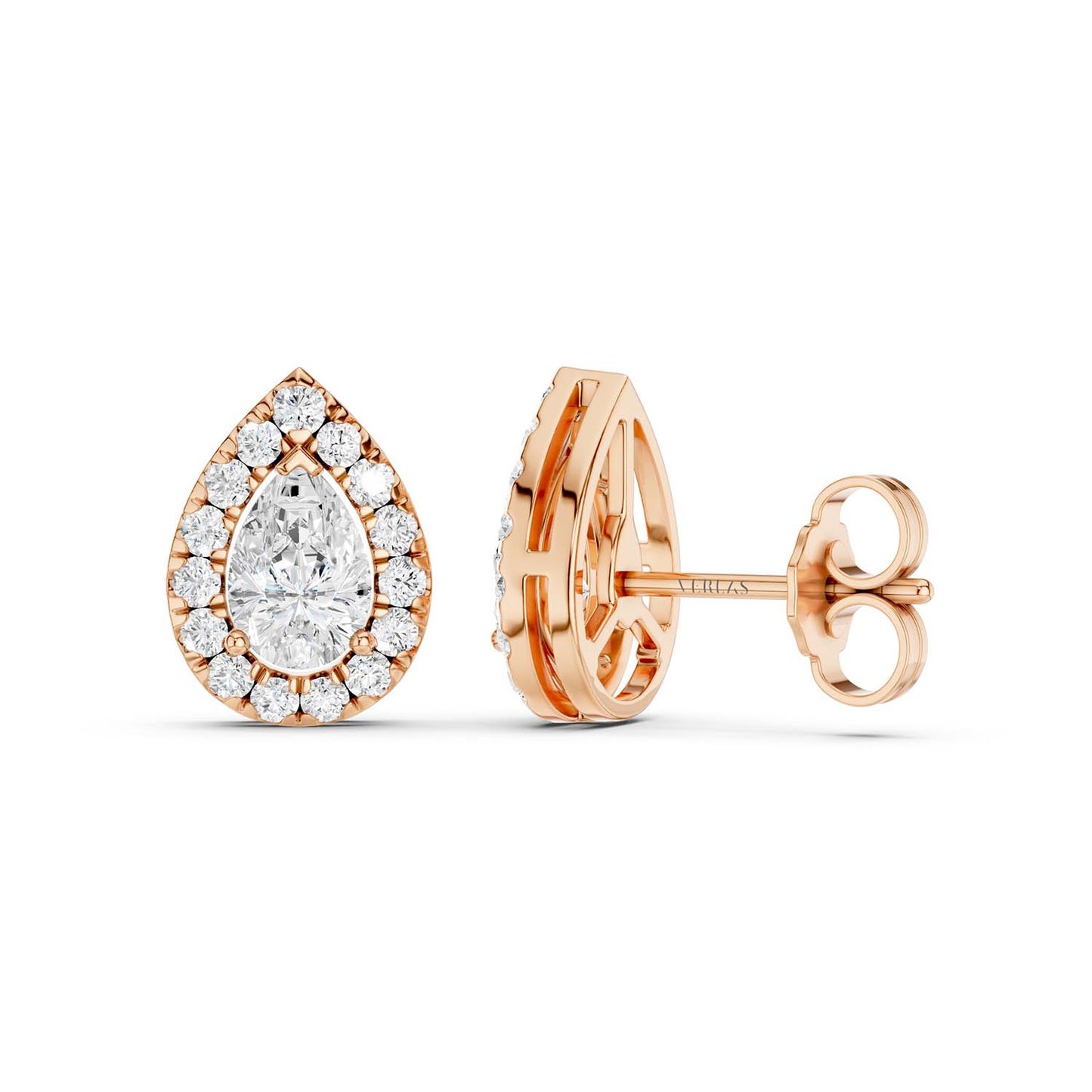 Dewdrop Halo Studs