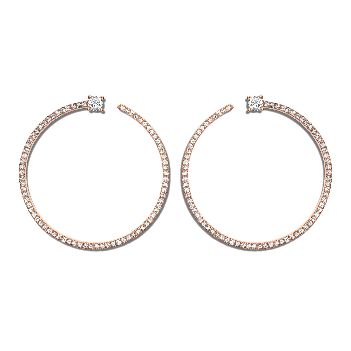 Shimmering Bardot Hoops