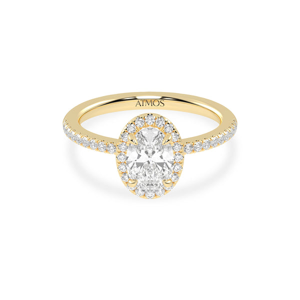 Luxe Oval Halo Ring