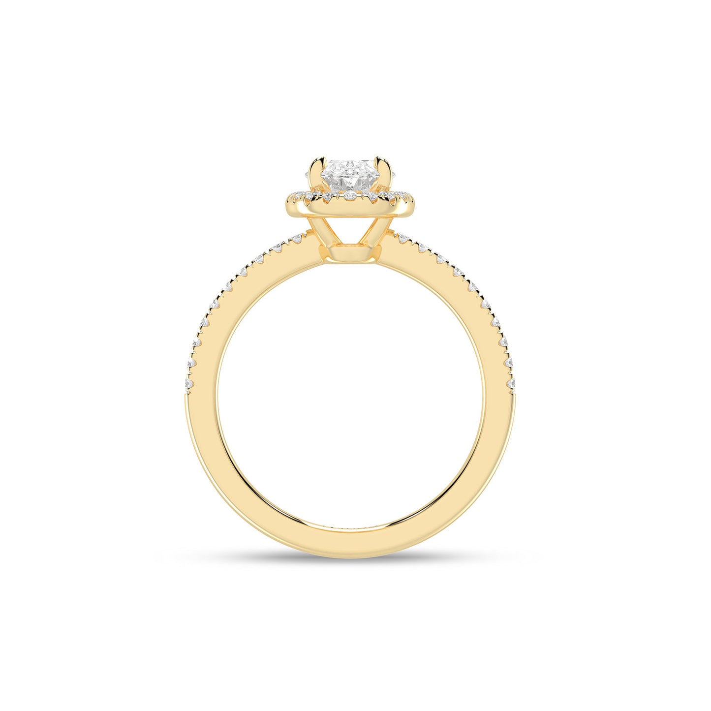 Luxe Oval Halo Ring