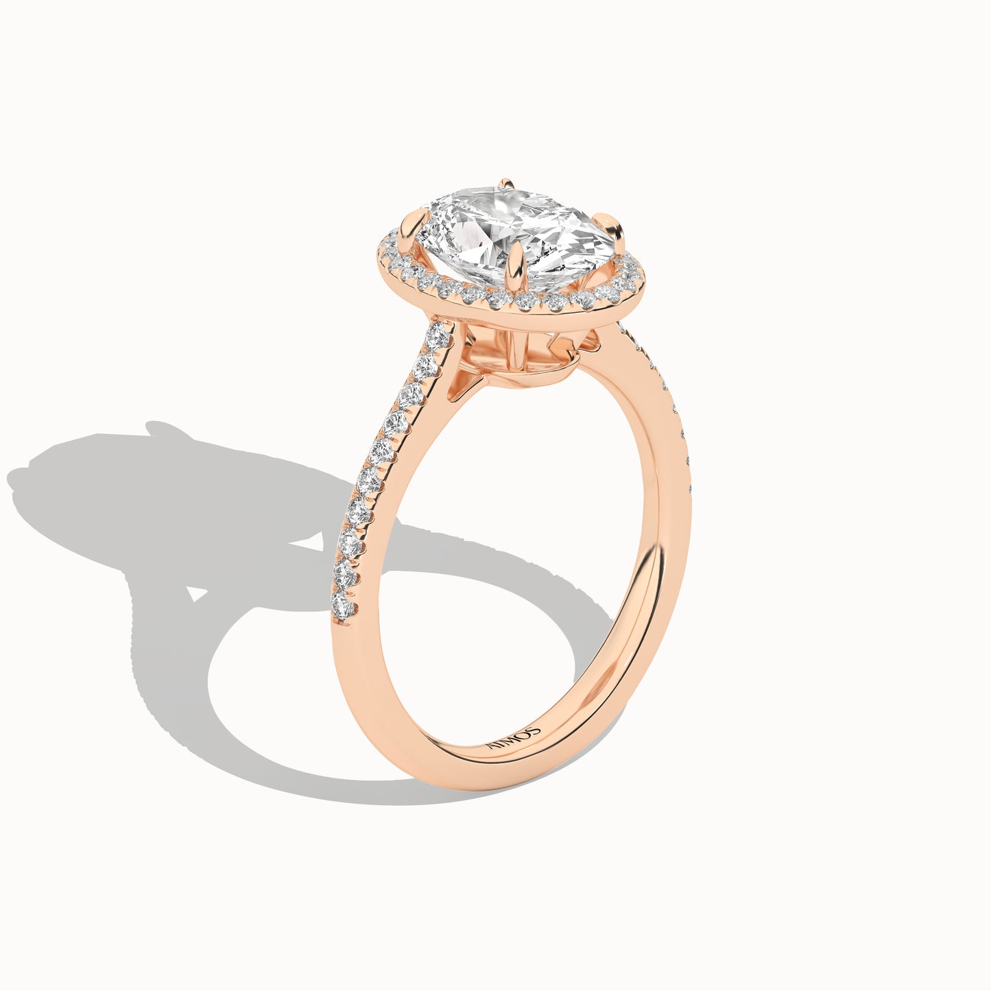 Ellipse Signature Halo Ring