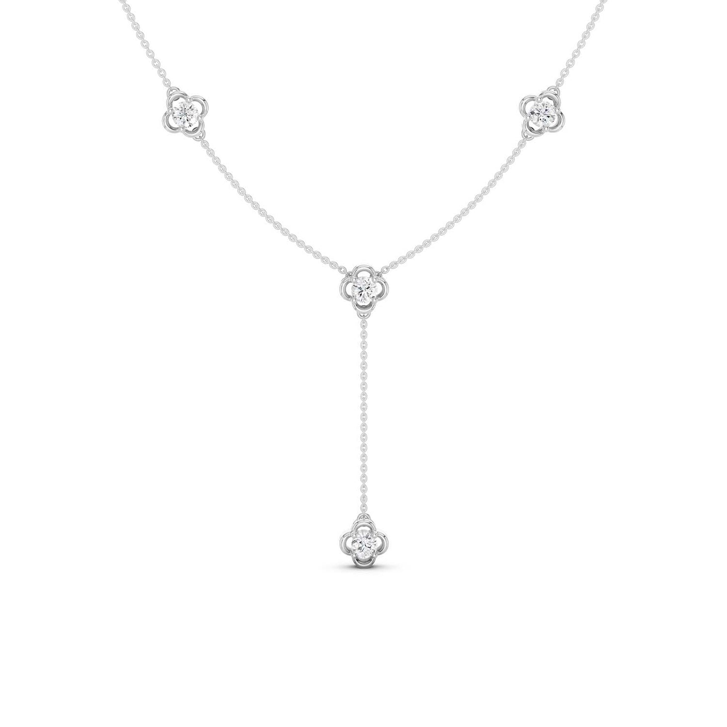 Viola Stationed Y Necklace